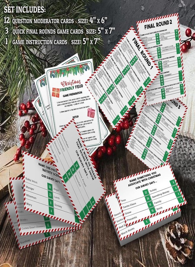 GNATV Christmas Friendly Feud Game, Family Game Night, Trivia Quiz, Christmas Trivia Game, Games for Family, Office, Class, Group, Fun Feud for Family -SC02A - Image 2